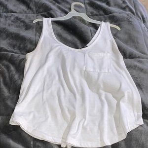 White fashioned tank perfect for summer!